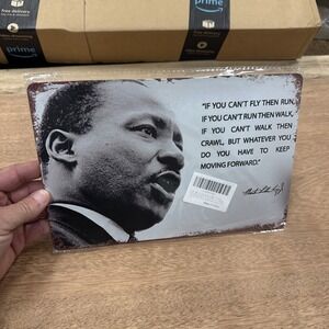 Metal Wall Sign Decor Martin Luther King Jr. Inspirational